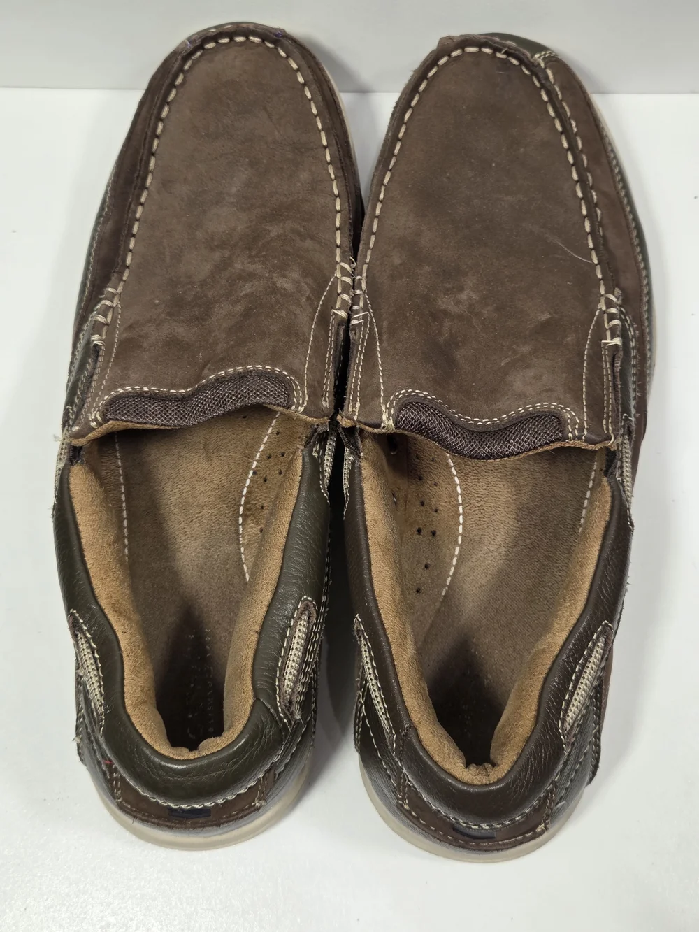 Florsheim Brown Suede Slip-On Loafers